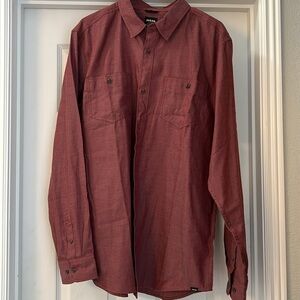 Prana New With Tags Dolberg Flannel Shirt - Size Large Tall